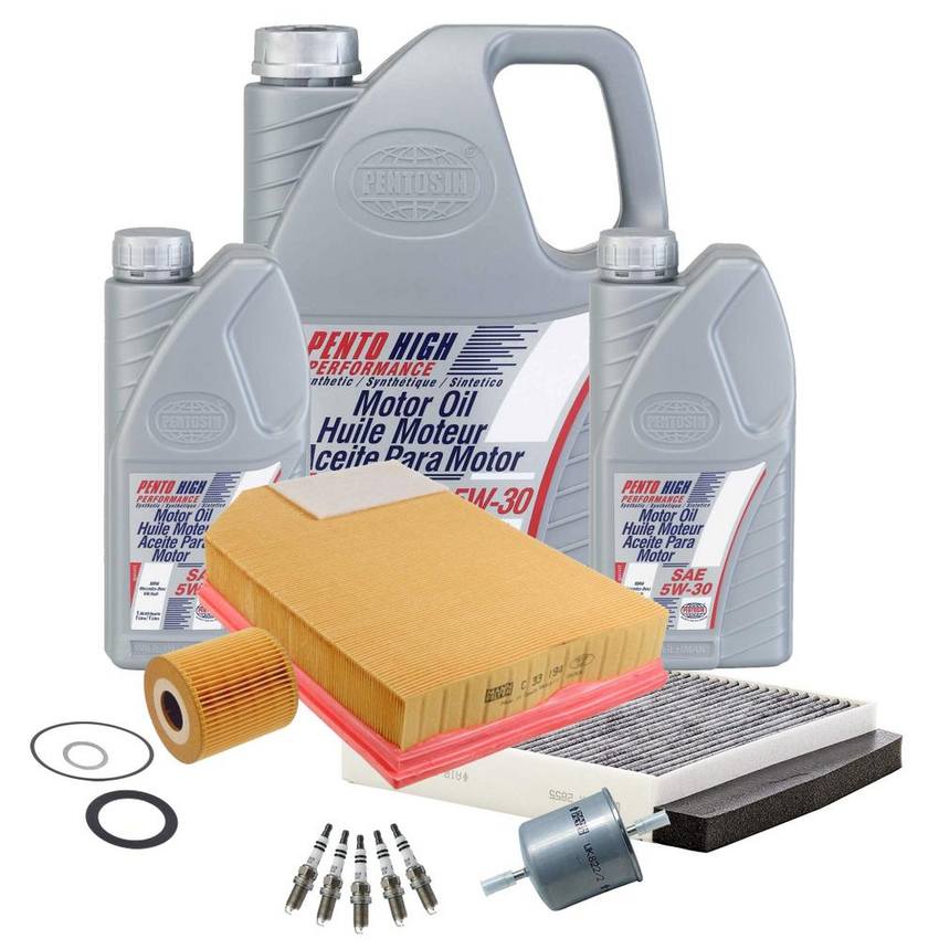 Volvo Ignition Tune-Up Kit (5W-30) (7 Liter) (High Performance) 30630754 - eEuroparts Kit 3089934KIT